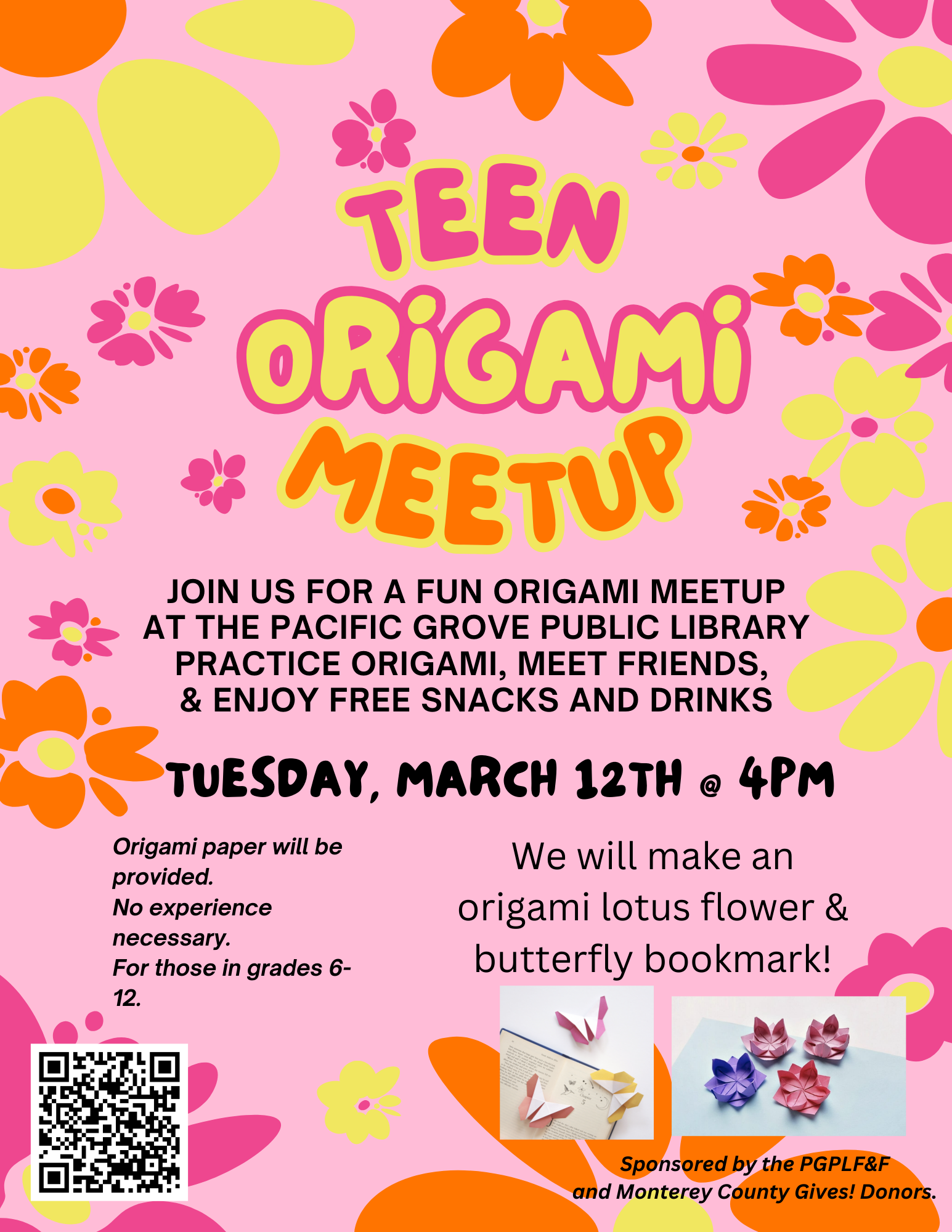 Teen Origami Meetup